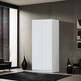 FWStyle Stora 2 Door Wardrobe - Matt White