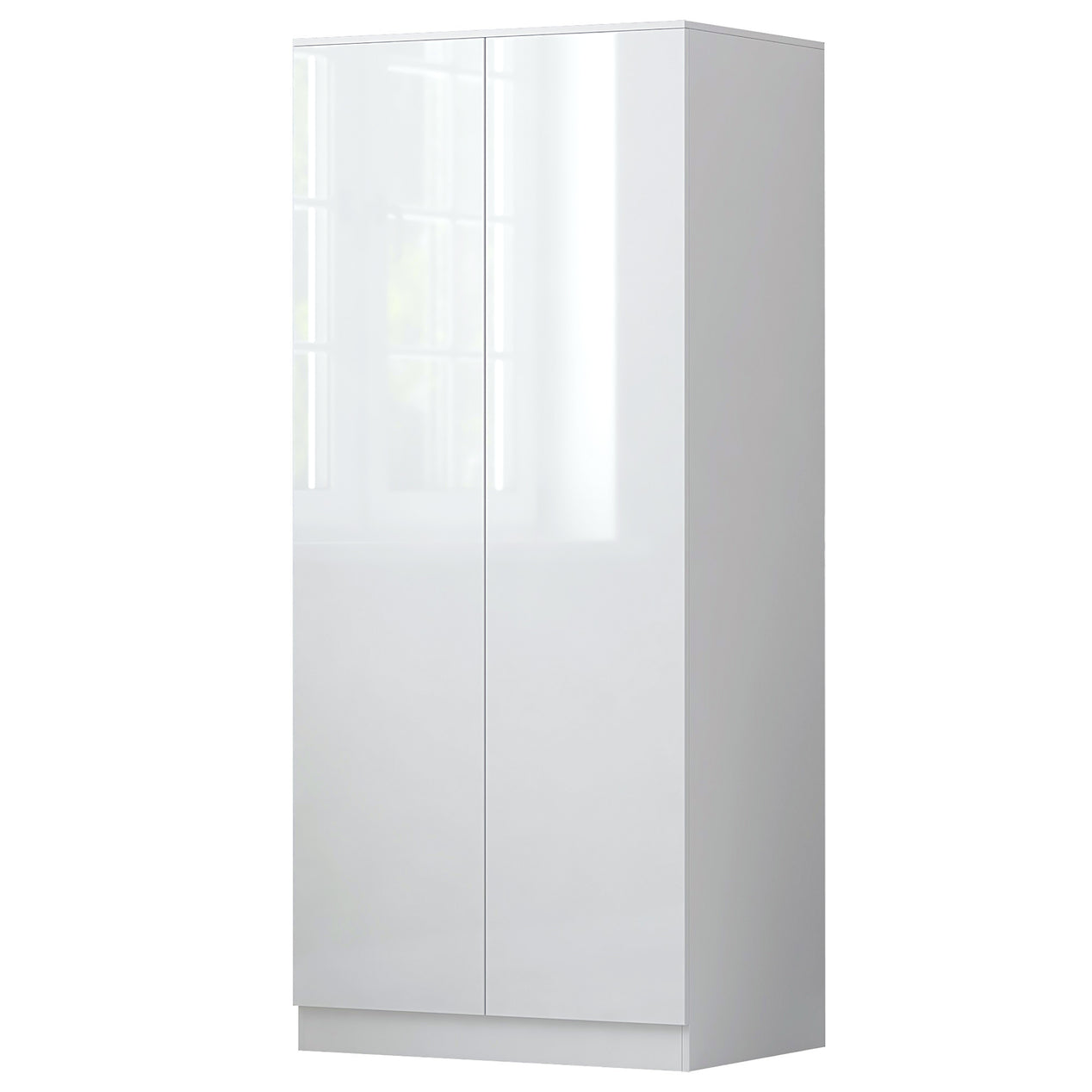 FWStyle Stora 2 Door Wardrobe - White Gloss Front