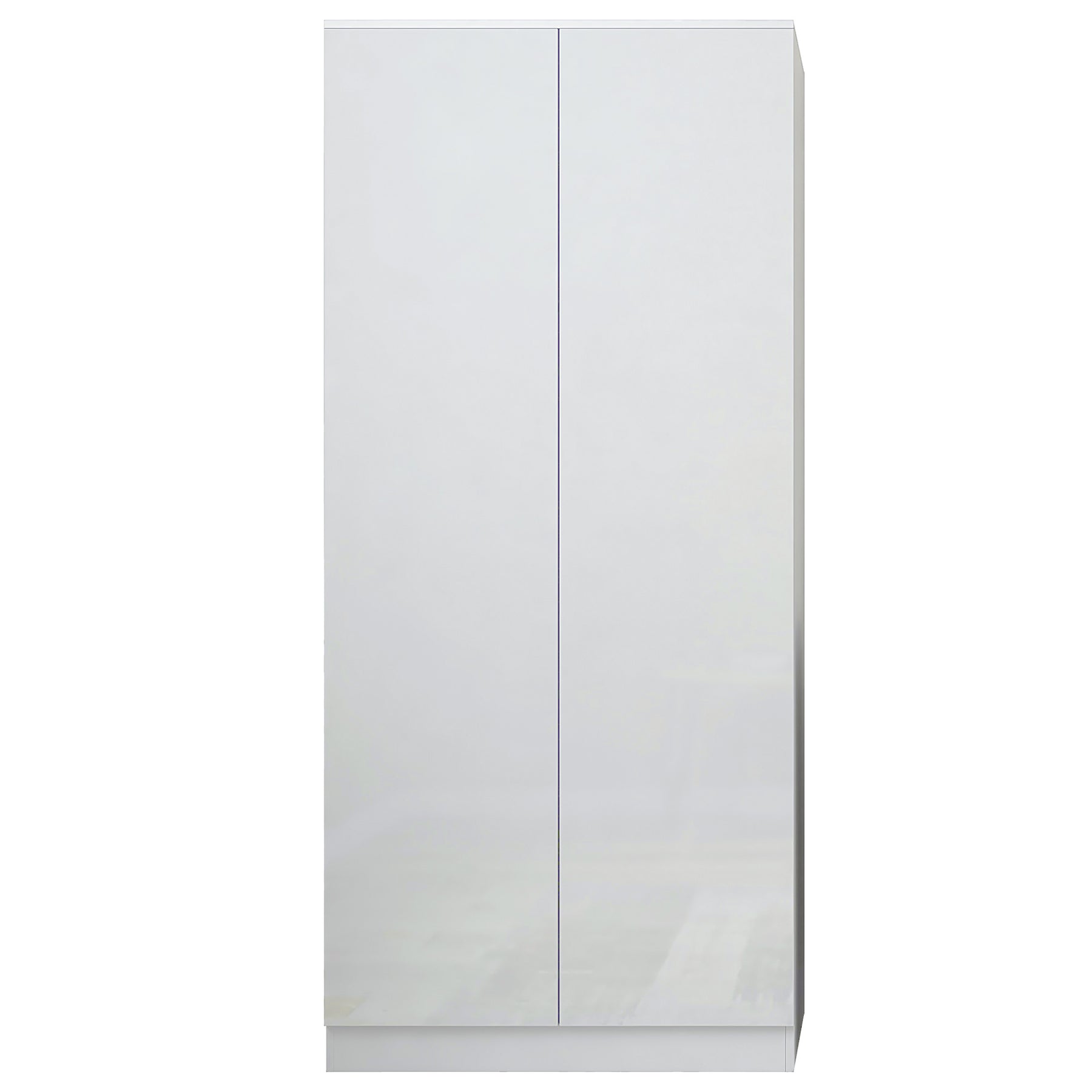 FWStyle Stora 2 Door Wardrobe - White Gloss Front