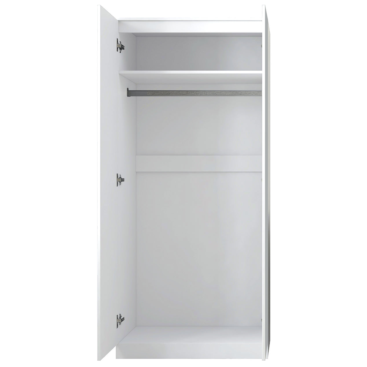 FWStyle Stora 2 Door Wardrobe - White Gloss Front