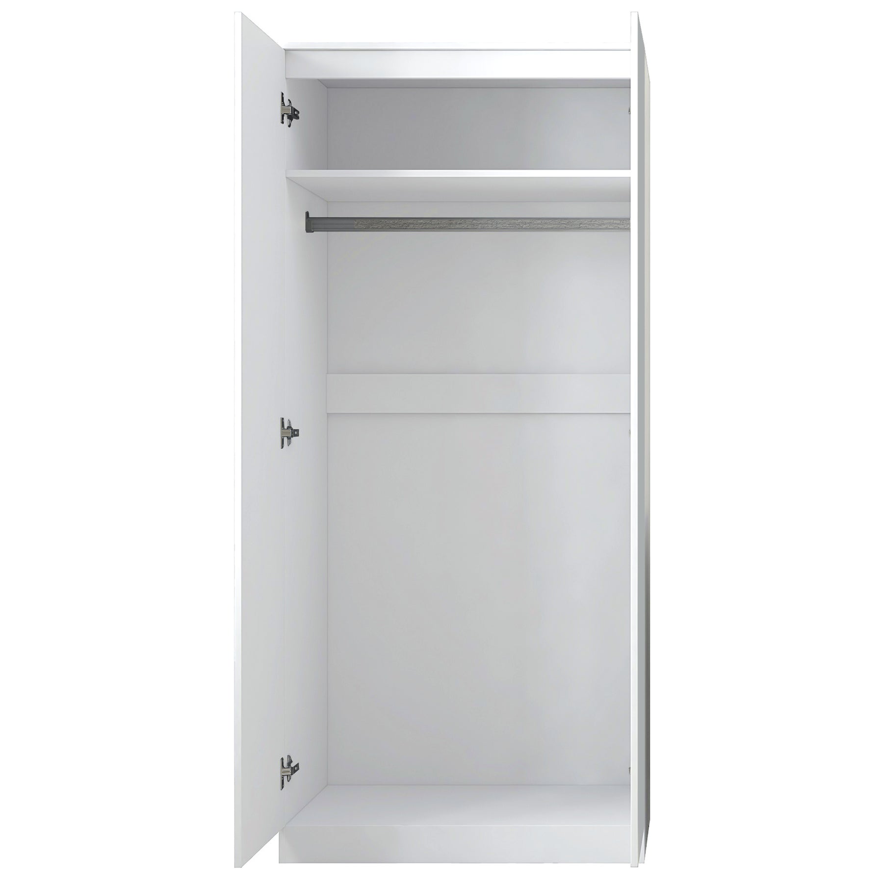 FWStyle Stora 2 Door Wardrobe - White Gloss Front