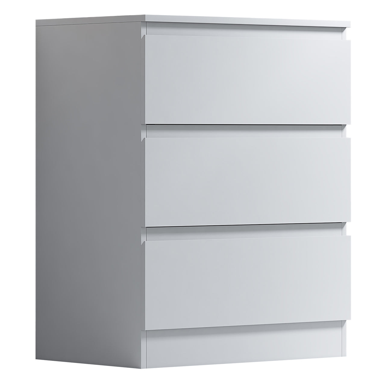FWStyle Stora 3 Drawer Chest of Drawers - Matt White