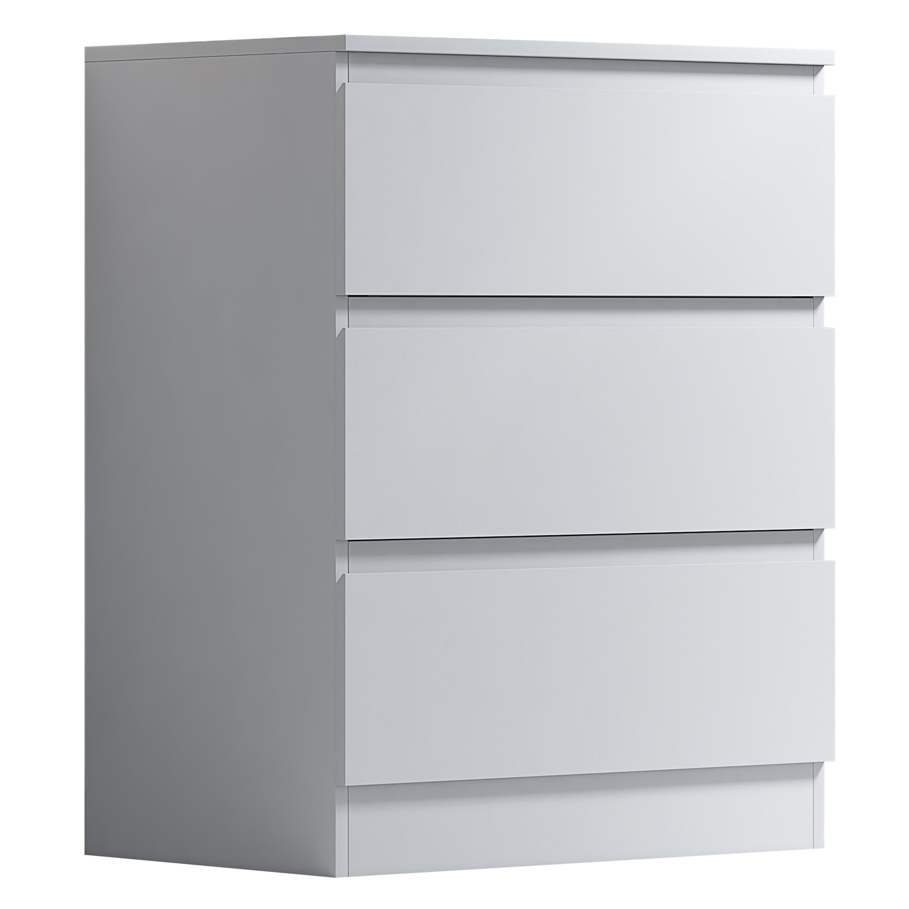 FWStyle Stora 3 Drawer Chest of Drawers - Matt White