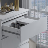 FWStyle Stora 3 Drawer Chest of Drawers - Matt White