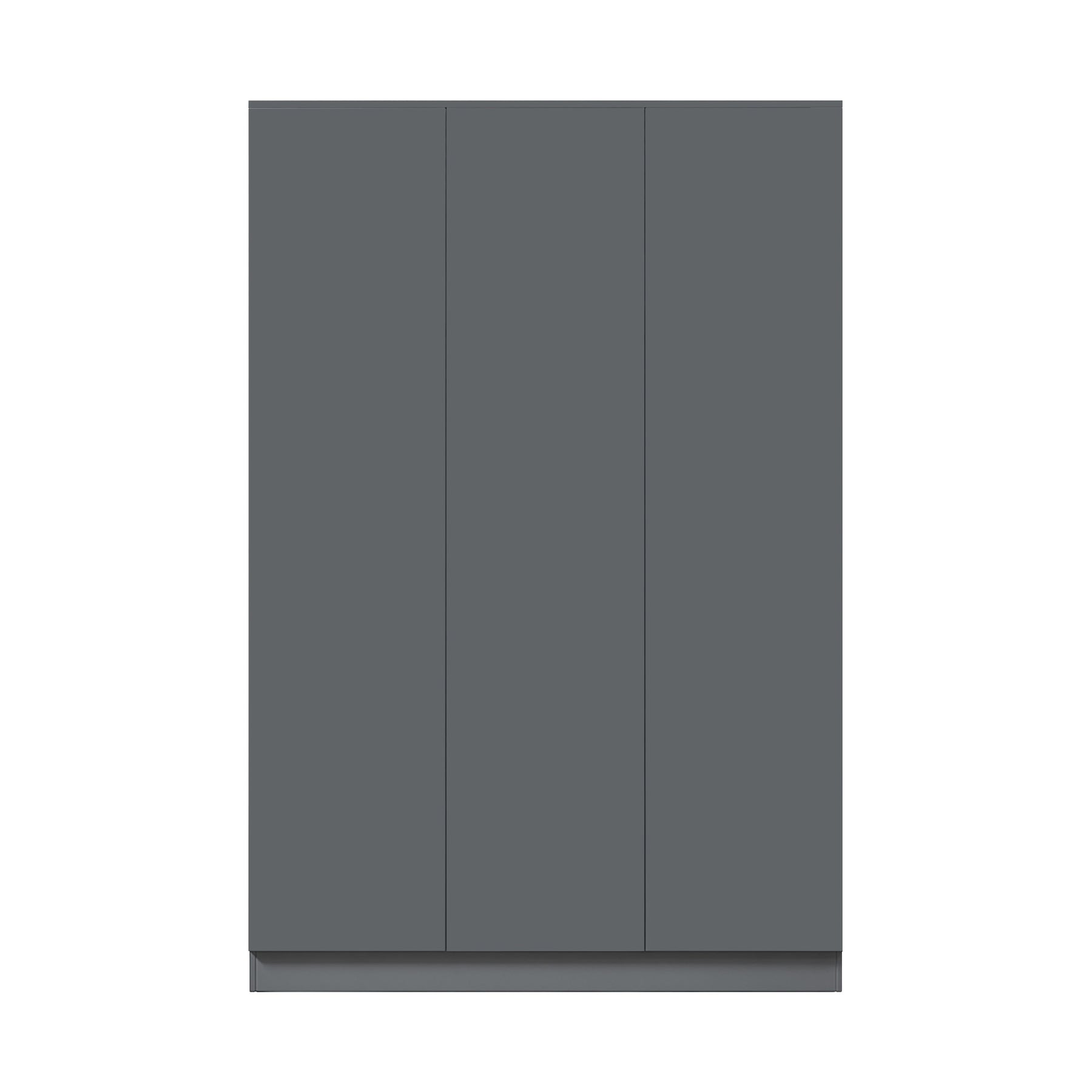 FWStyle Stora 3 Door Wardrobe - Matt Dark Grey