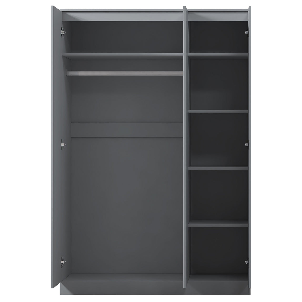 FWStyle Stora 3 Door Wardrobe - Matt Dark Grey