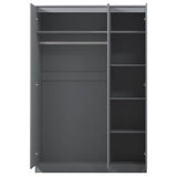 FWStyle Stora 3 Door Wardrobe - Matt Dark Grey