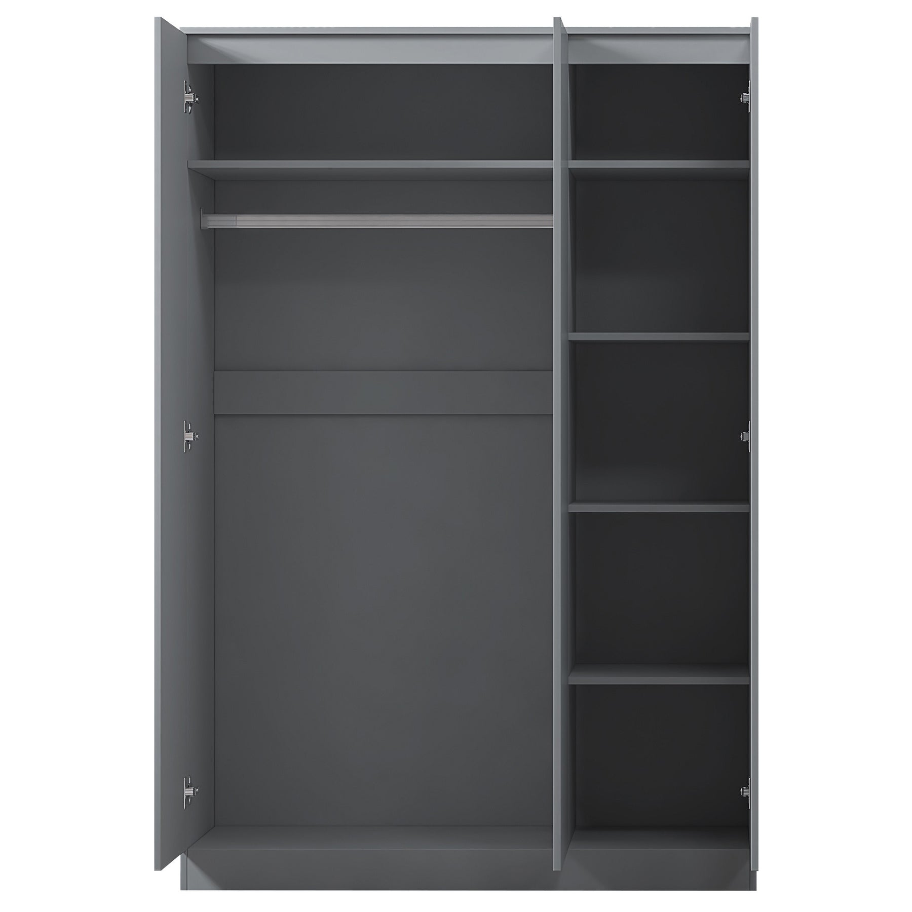 FWStyle Stora 3 Door Wardrobe - Matt Dark Grey