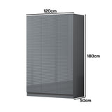 FWStyle Stora 3 Door Wardrobe - Grey Gloss Front