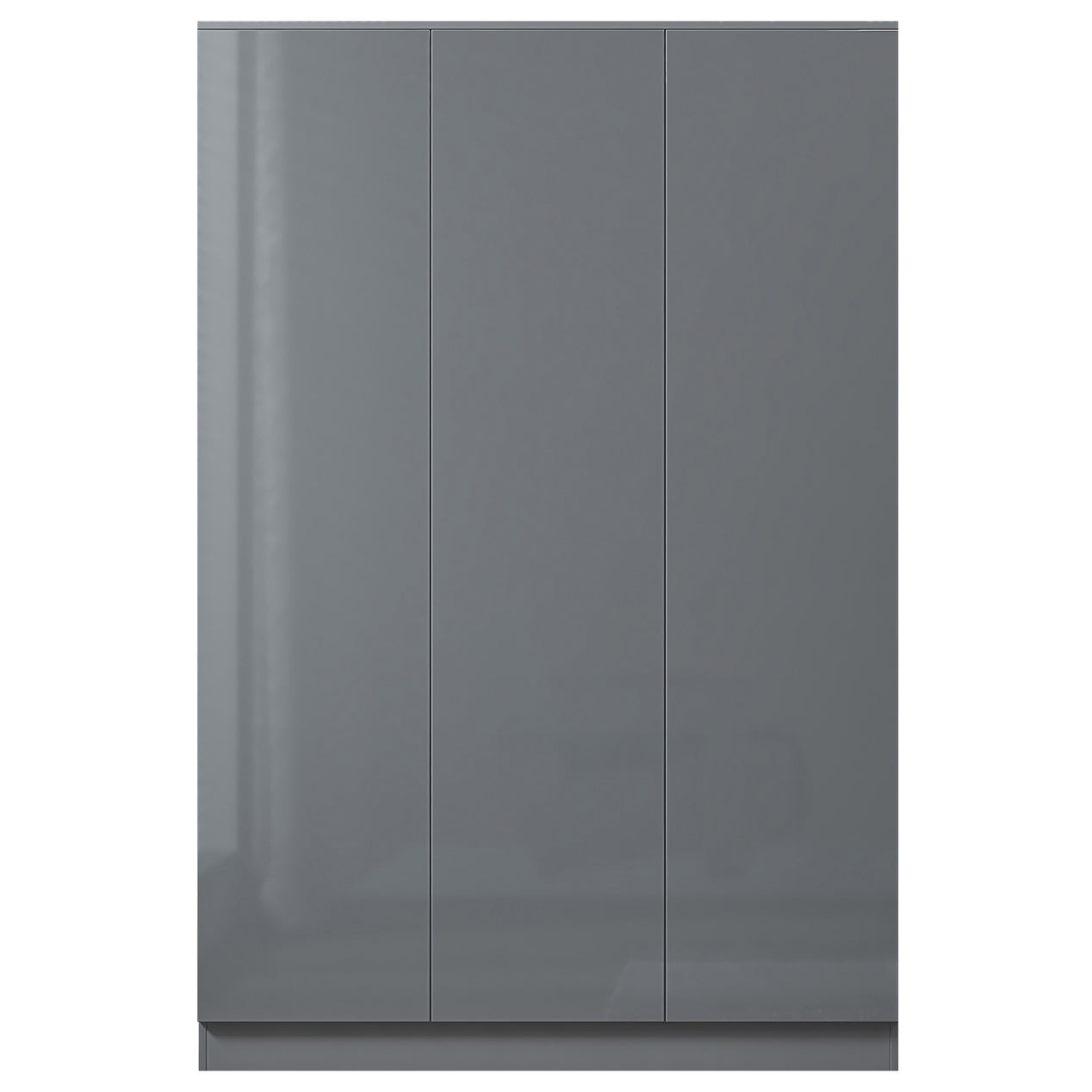 FWStyle Stora 3 Door Wardrobe - Grey Gloss Front