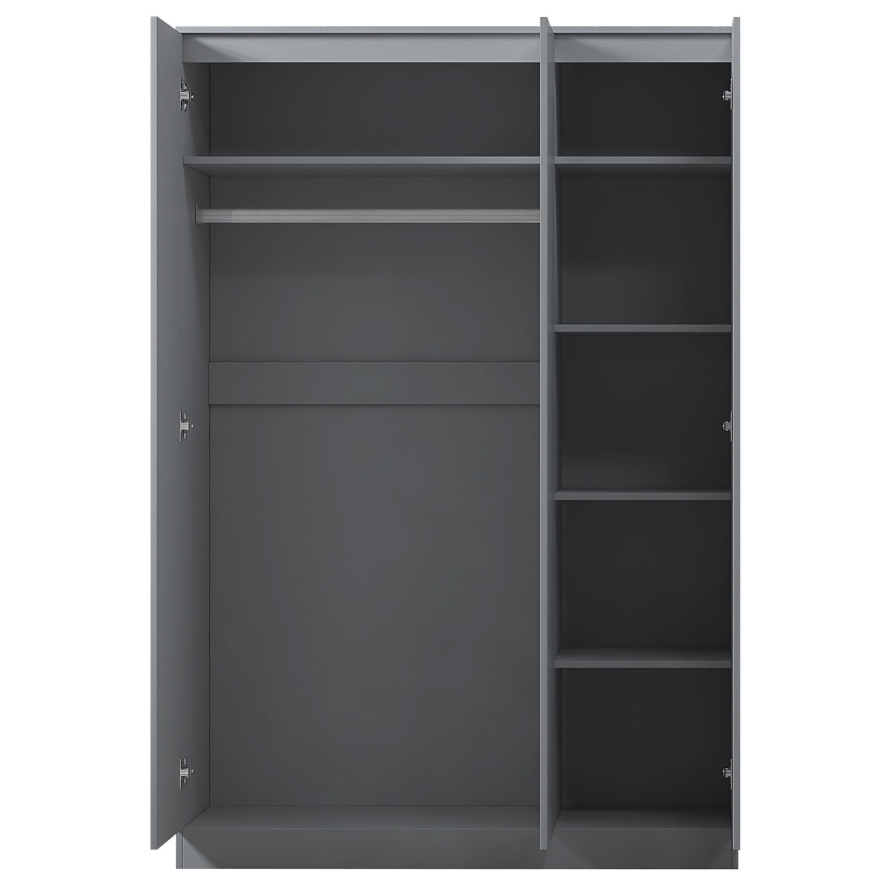 FWStyle Stora 3 Door Wardrobe - Grey Gloss Front