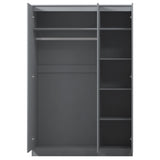 FWStyle Stora 3 Door Wardrobe - Grey Gloss Front