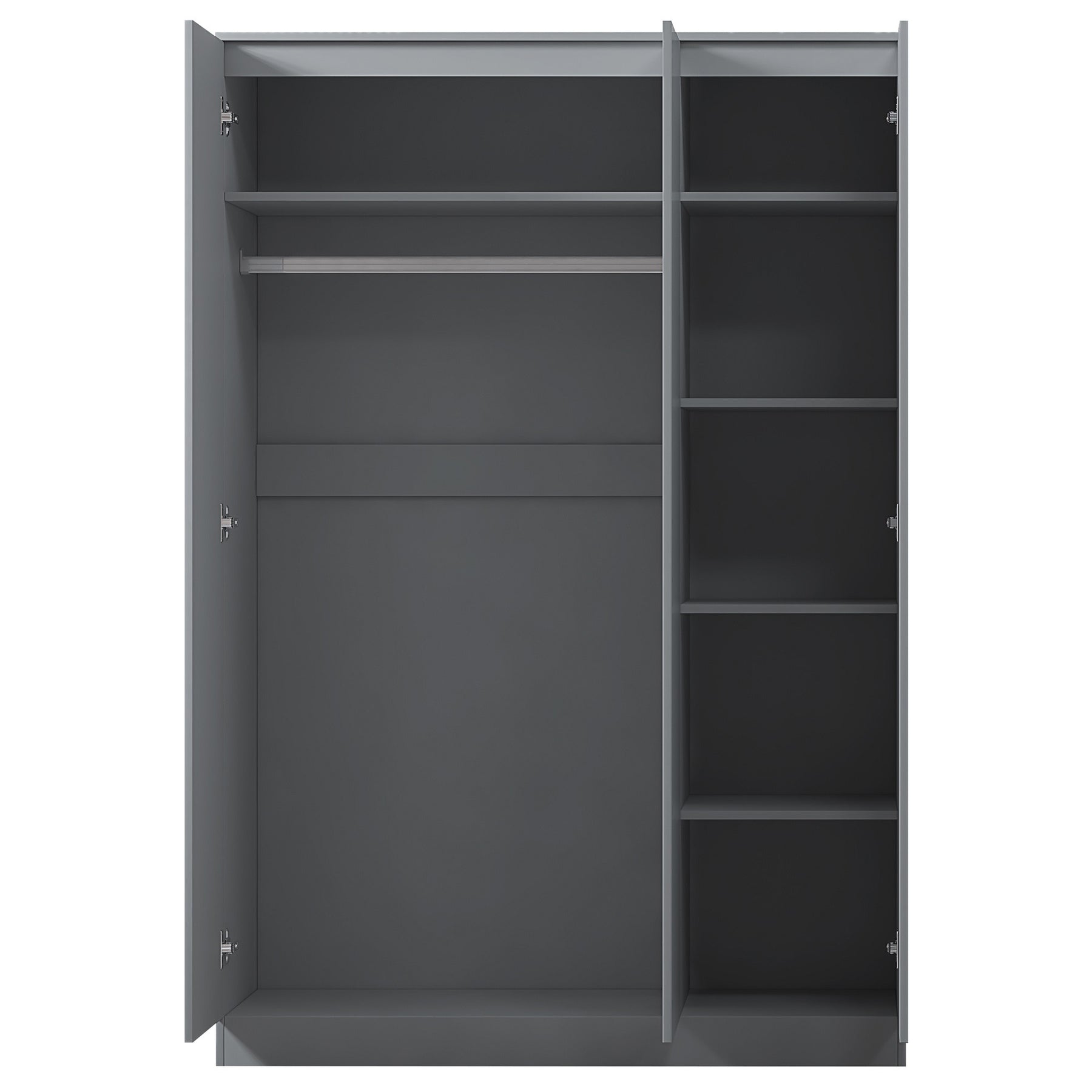FWStyle Stora 3 Door Wardrobe - Grey Gloss Front