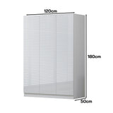 FWStyle Stora 3 Door Wardrobe - White Gloss Front
