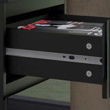 FWStyle Stora 4 Drawer Chest of Drawers - Black Gloss Front