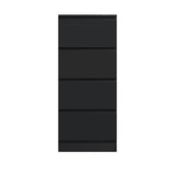 FWStyle Stora 4 Drawer Chest of Drawers - Black Gloss Front