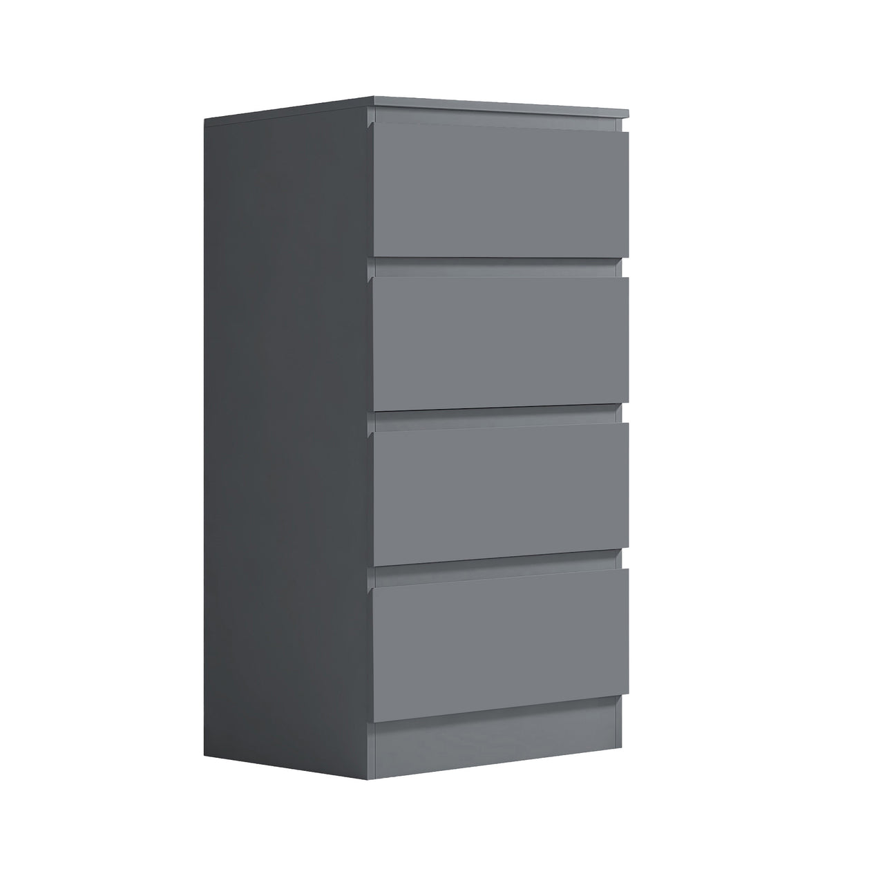 FWStyle Stora 4 Drawer Chest of Drawers - Matt Dark Grey