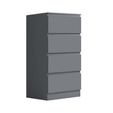 FWStyle Stora 4 Drawer Chest of Drawers - Matt Dark Grey