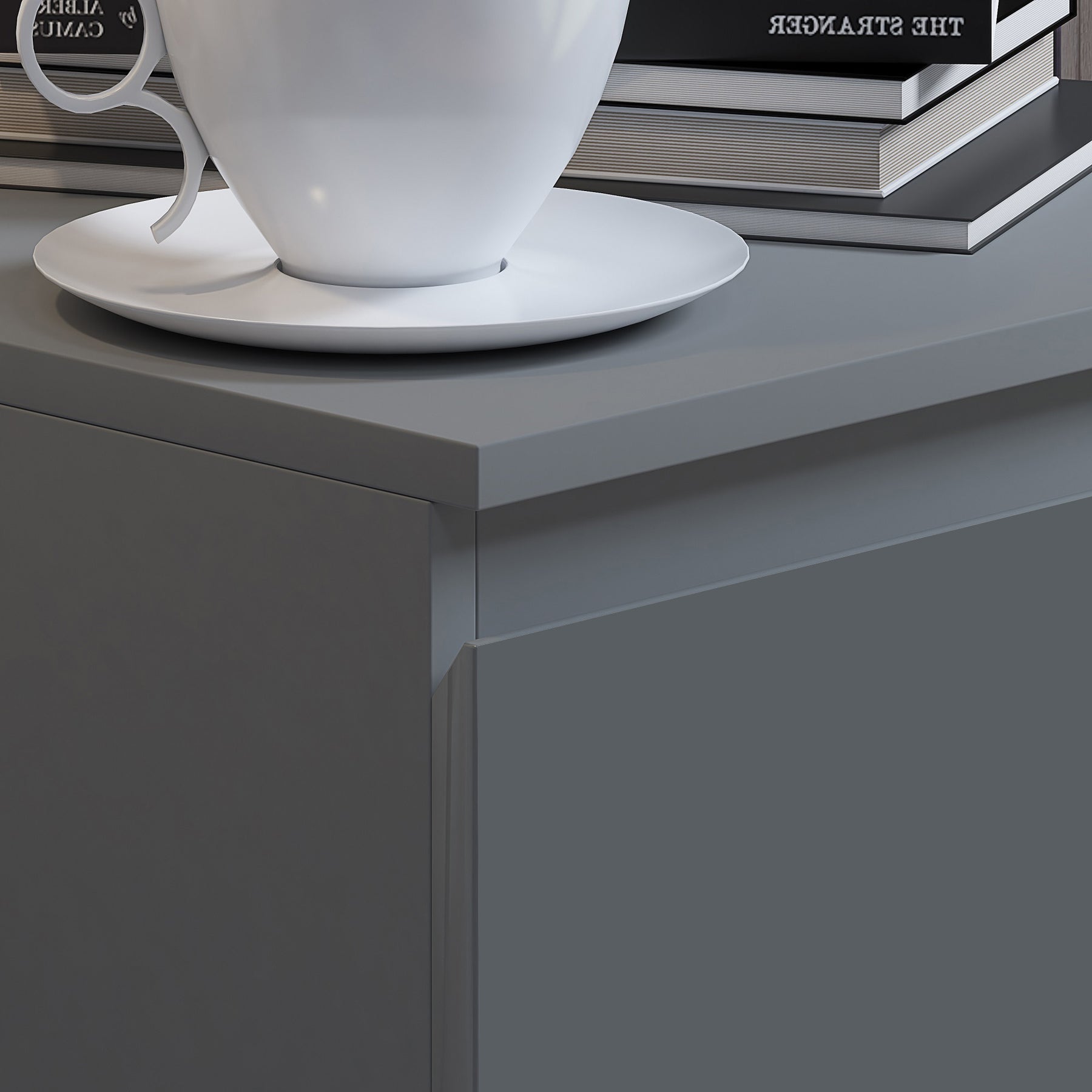 FWStyle Stora 4 Drawer Chest of Drawers - Matt Dark Grey