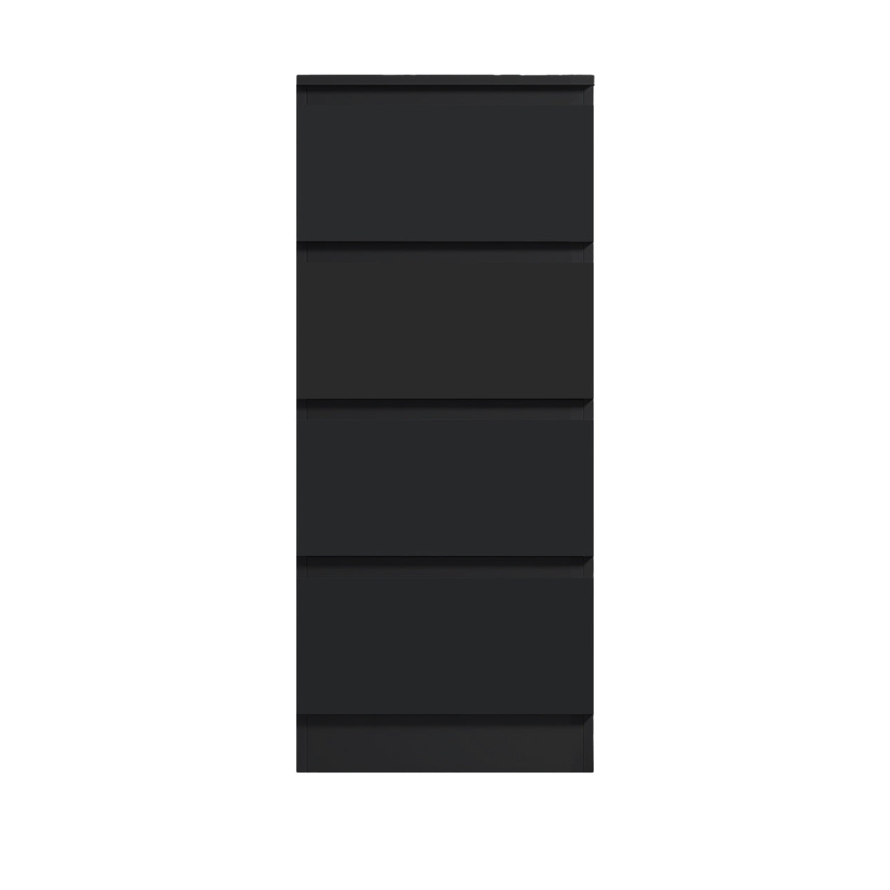 FWStyle Stora 4 Drawer Chest of Drawers - Matt Black