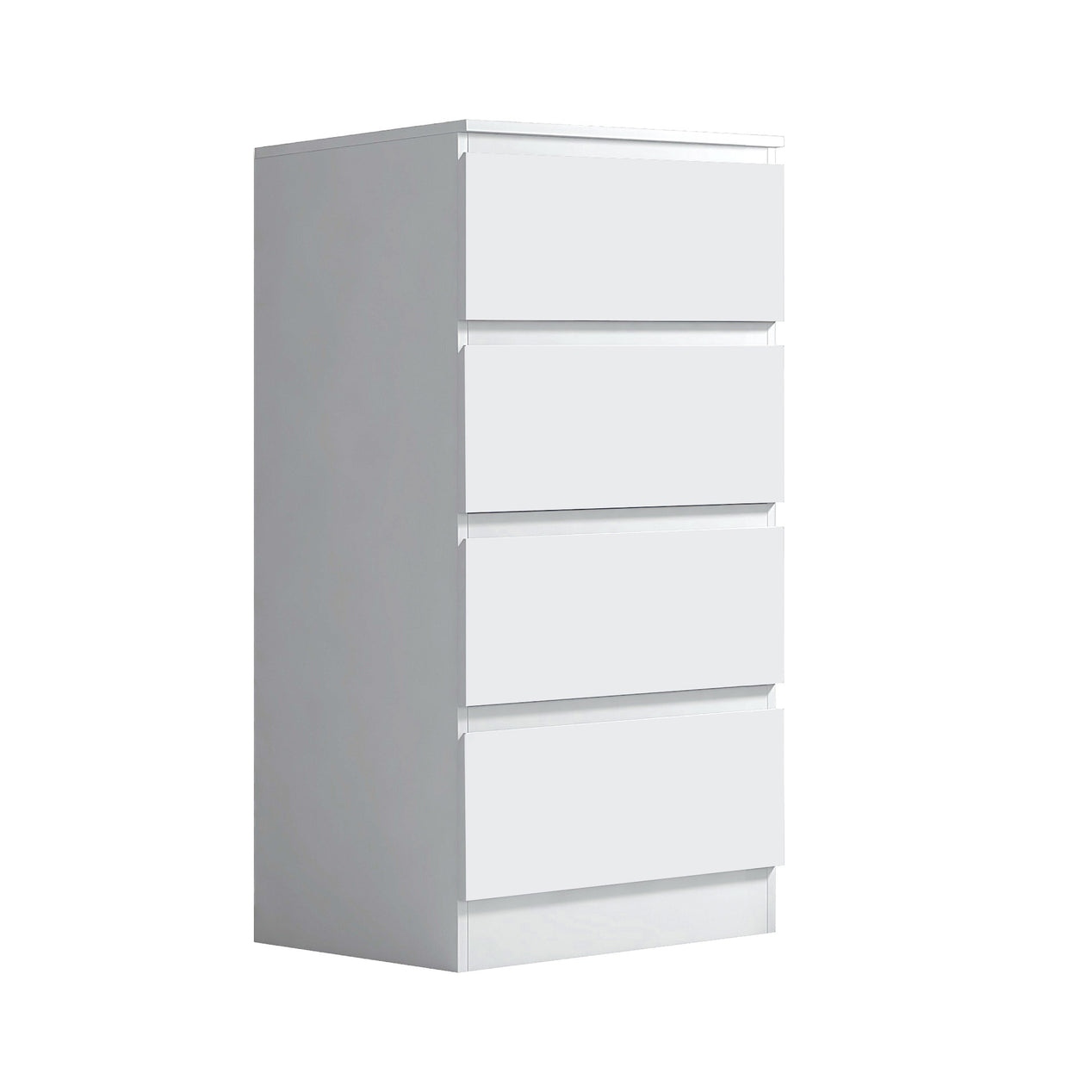 FWStyle Stora 4 Drawer Chest of Drawers - Matt White