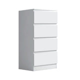 FWStyle Stora 4 Drawer Chest of Drawers - Matt White