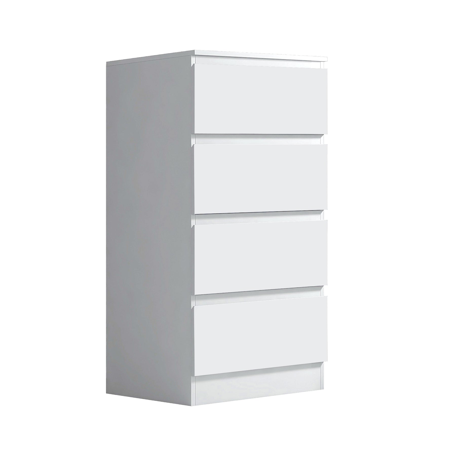 FWStyle Stora 4 Drawer Chest of Drawers - Matt White