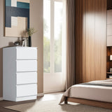 FWStyle Stora 4 Drawer Chest of Drawers - Matt White