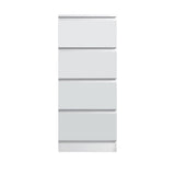 FWStyle Stora 4 Drawer Chest of Drawers - Matt White