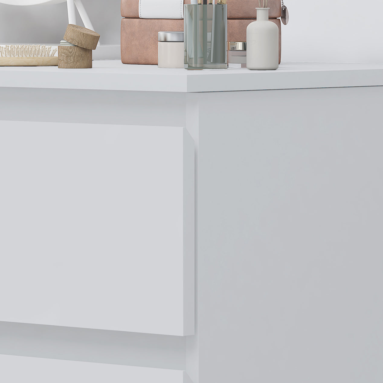 FWStyle Stora 3 Drawer Dressing Table - Matt White