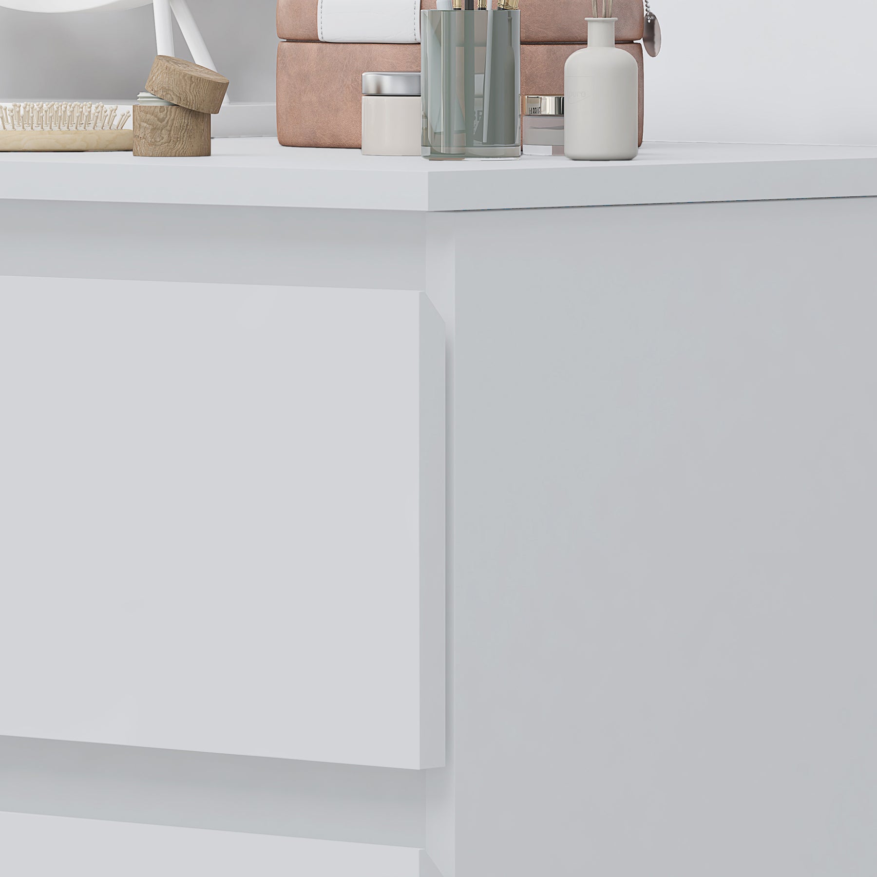 FWStyle Stora 3 Drawer Dressing Table - Matt White