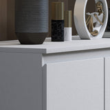 FWStyle Stora 7 Drawer Merchant Chest Of Drawers - Matt White