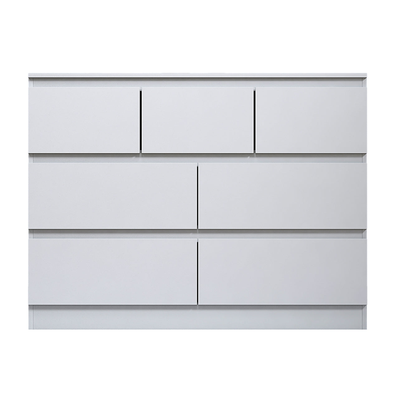 FWStyle Stora 7 Drawer Merchant Chest Of Drawers - Matt White