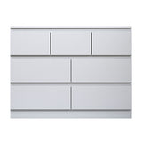 FWStyle Stora 7 Drawer Merchant Chest Of Drawers - Matt White