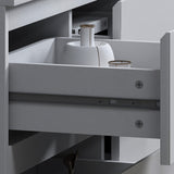 FWStyle Stora 7 Drawer Merchant Chest Of Drawers - White Gloss Front