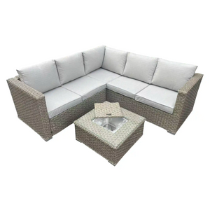 Zara Outdoor Corner Group & Ice Bucket Coffee Table