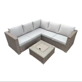 Zara Outdoor Corner Group & Ice Bucket Coffee Table