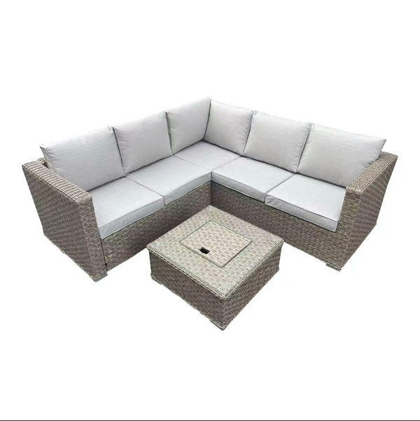 Zara Outdoor Corner Group & Ice Bucket Coffee Table