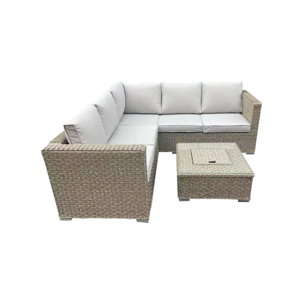 Zara Outdoor Corner Group & Ice Bucket Coffee Table