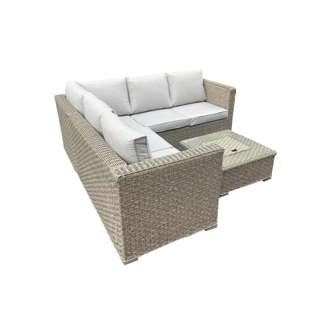 Zara Outdoor Corner Group & Ice Bucket Coffee Table