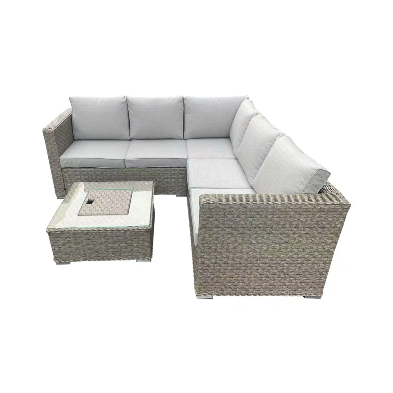 Zara Outdoor Corner Group & Ice Bucket Coffee Table