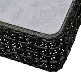 Amalfi Black 5 Seater Outdoor Set With Ceramic Coffee Table
