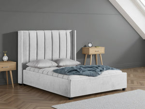 Amber Bed Frame Double Grey
