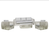 Amalfi Beige 5 Seater Outdoor Set With Ceramic Coffee Table