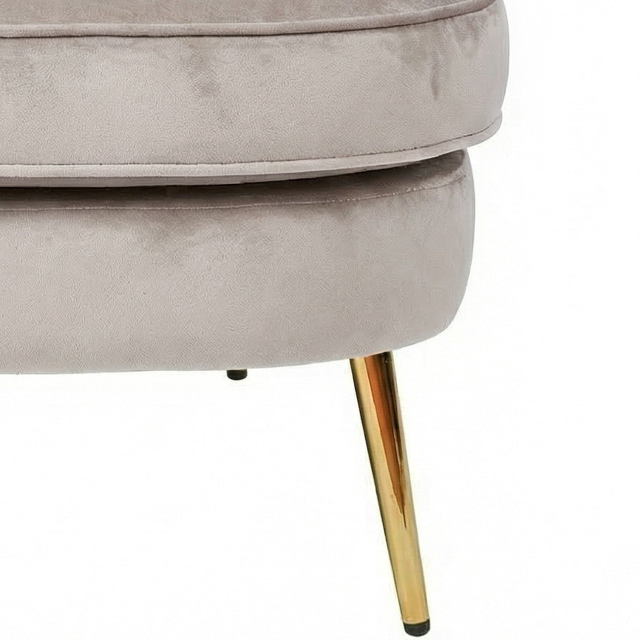 Loretta Armchair Stone Velvet Padded Cushioned Tub Chair