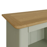 Taberno Oak 3 Tier Bookcase Sage Green