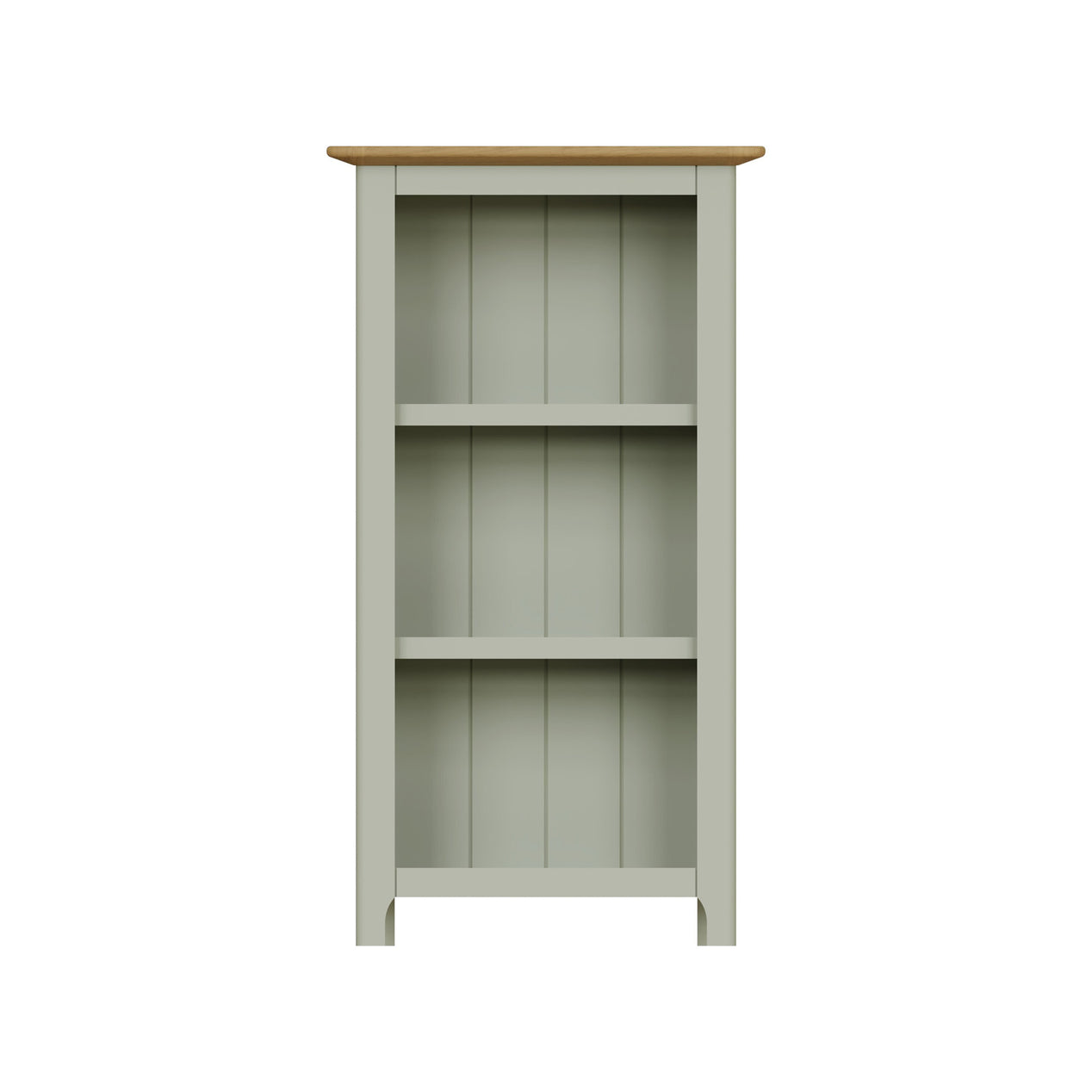 Taberno Oak 3 Tier Bookcase Sage Green