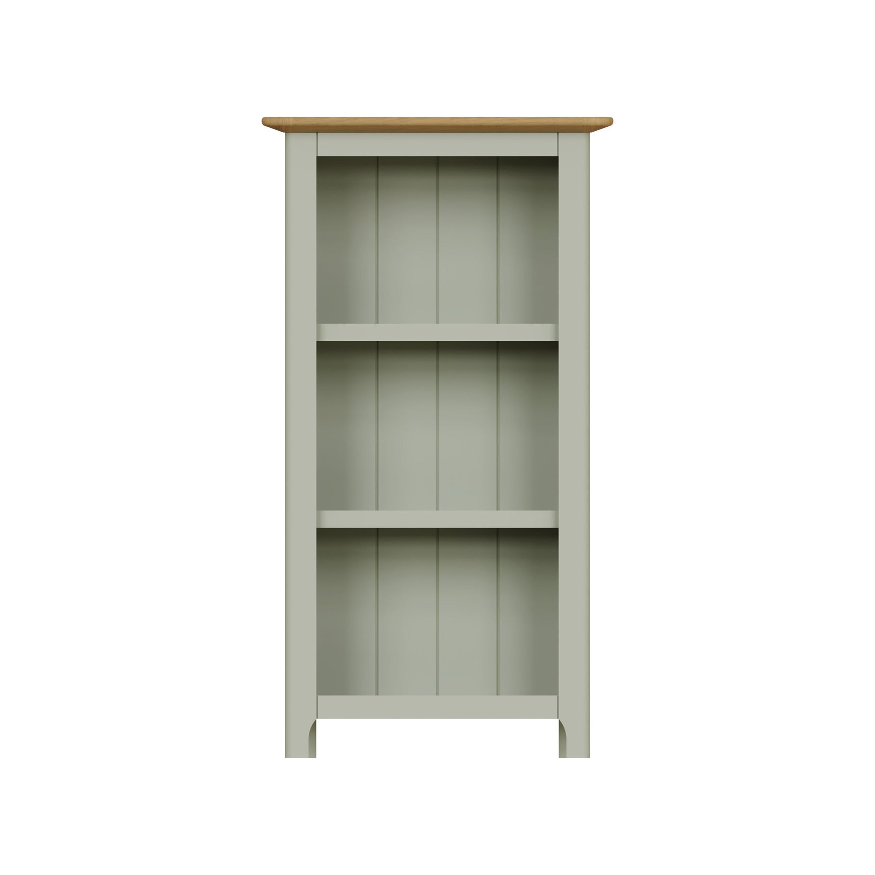 Taberno Oak 3 Tier Bookcase Sage Green