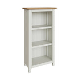 Taberno Oak 3 Tier Bookcase Linen White