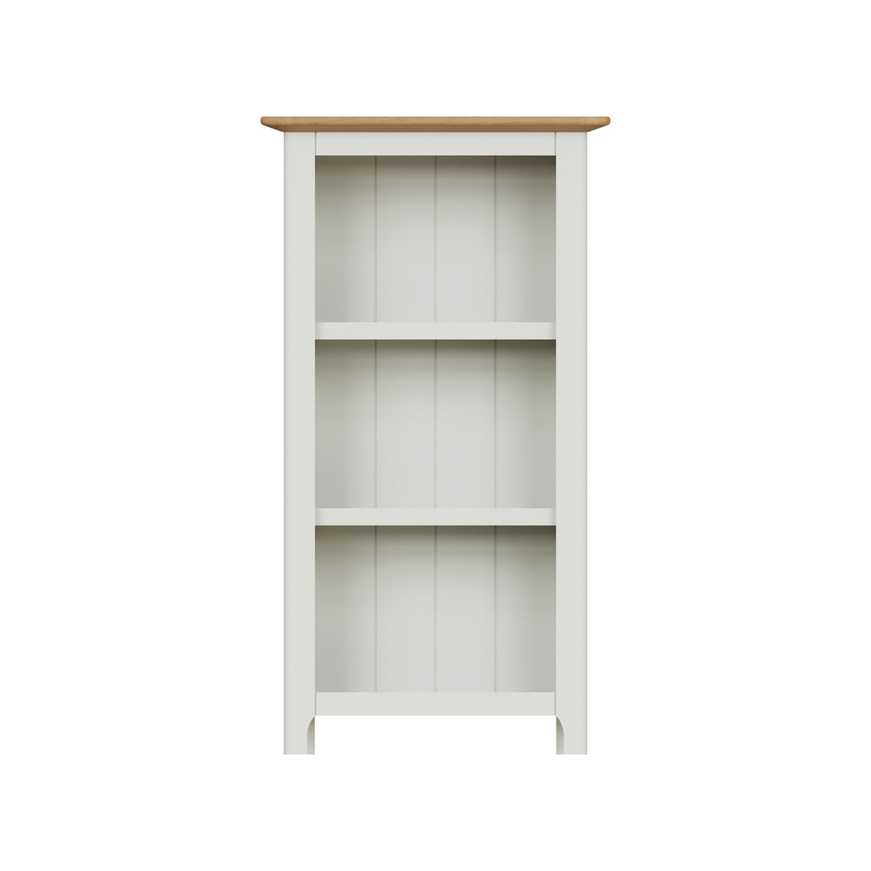 Taberno Oak 3 Tier Bookcase Linen White